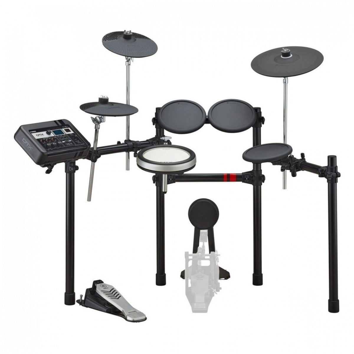 Yamaha DTX6K-X Electronic Drum Kit w/ Double Pedal Complete Bundle
