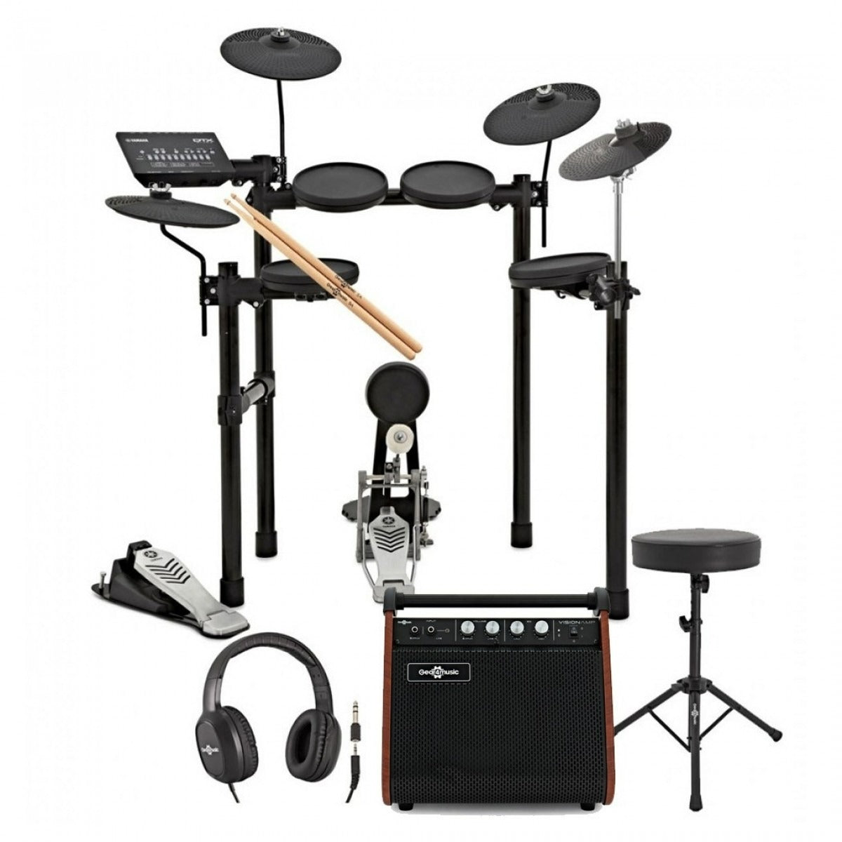 Yamaha DTX432 Electronic Drum Kit Bundle