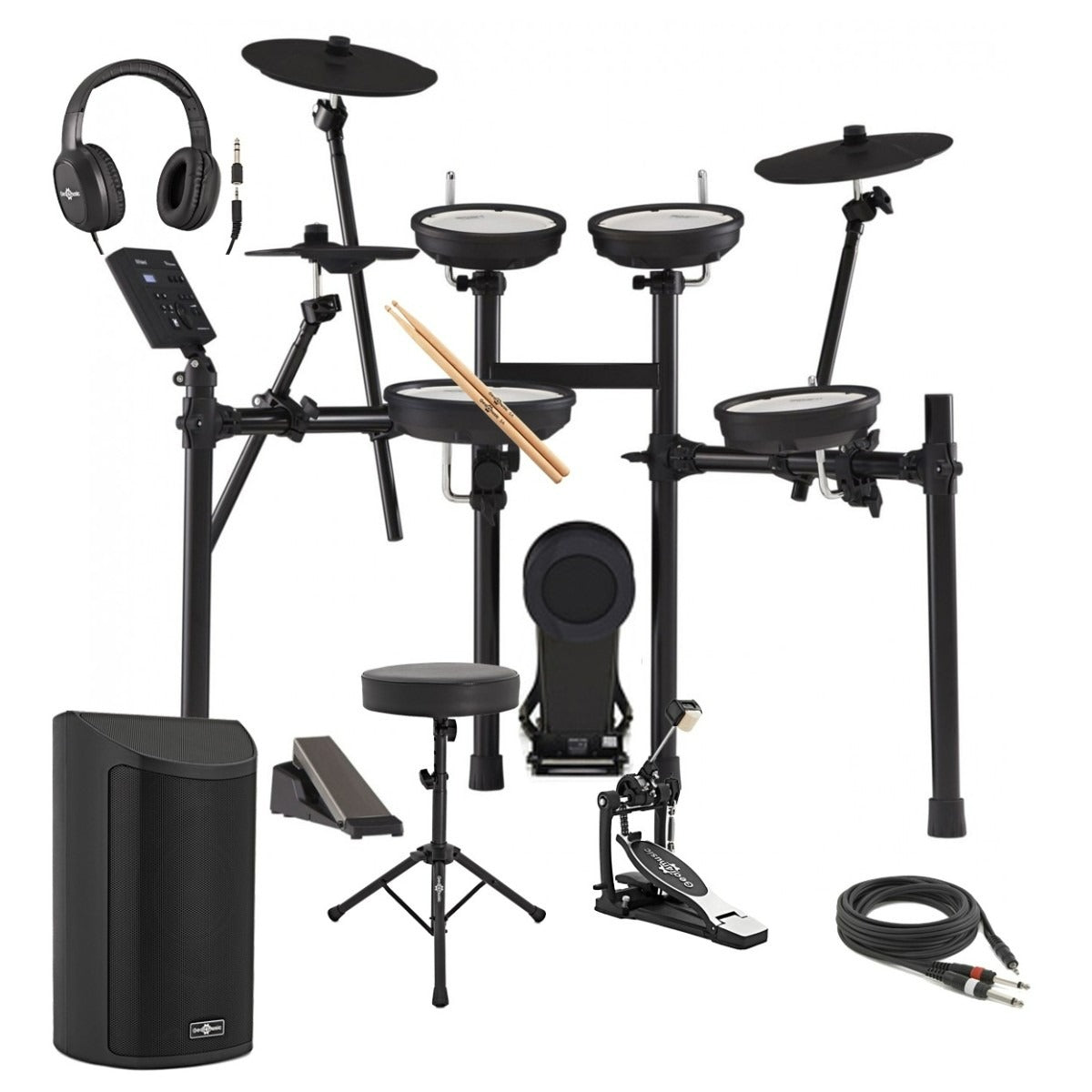 Roland TD-07KV V-Drums Electronic Drum Kit with SideKIK Amp