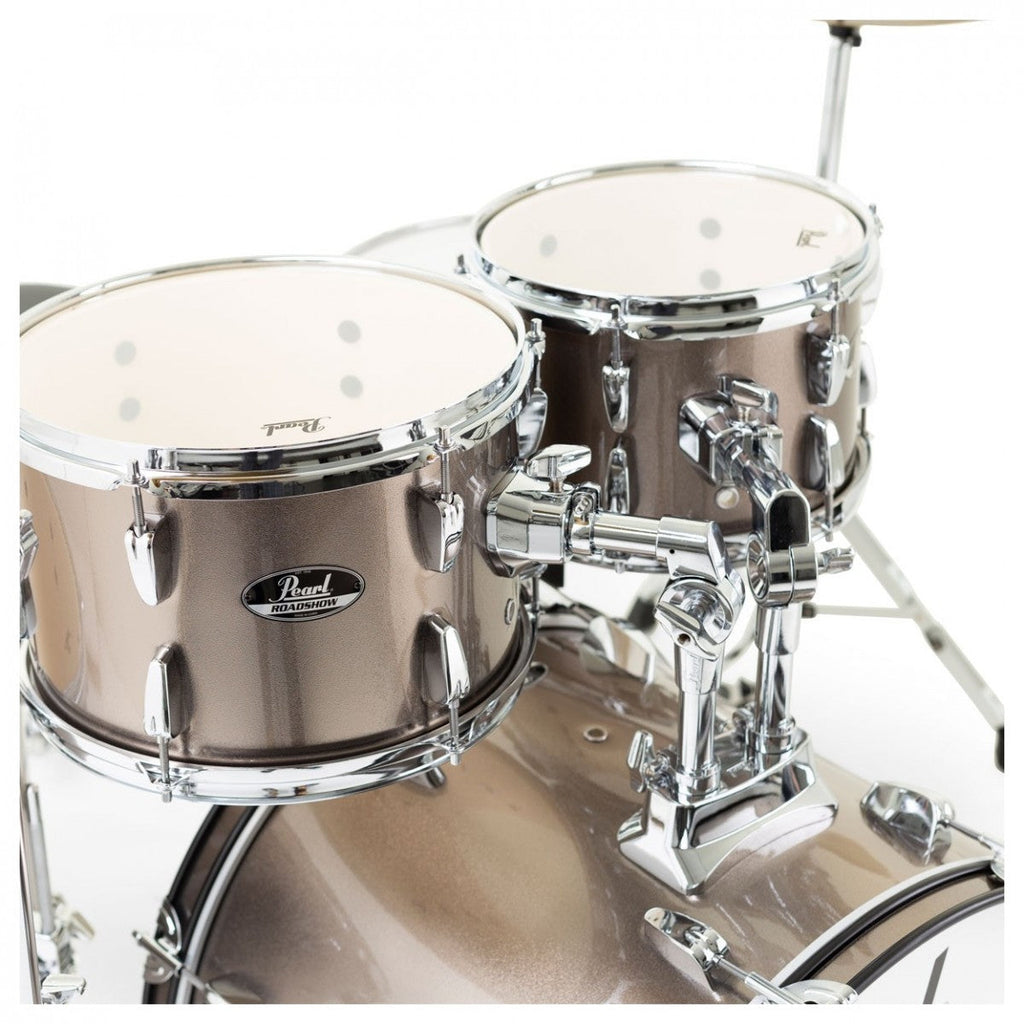 Pearl Roadshow 5pc Drum Kit w/Sabian Cymbals Bronze Metallic