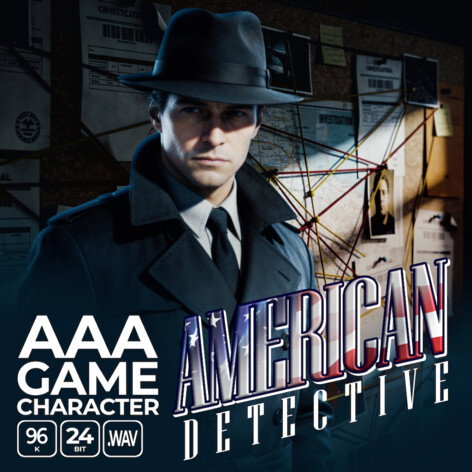 AAA Game Character American Detective
